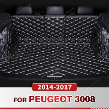 Auto Plin Acoperire Portbagaj Covoras Pentru PEUGEOT 3008 2014-2017 16 15 Boot Masina Pad Acoperire Cargo Liner Interior Protector Accesorii