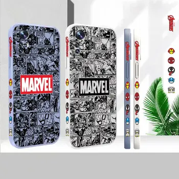 Benzi desenate The Avengers Heros Logo Telefon Caz Pentru Xiaomi Mi 13 12 12 12 11 11T 10 10 10 9 9SE 8 8SE Pro Ultra Lite Acoperi Funda