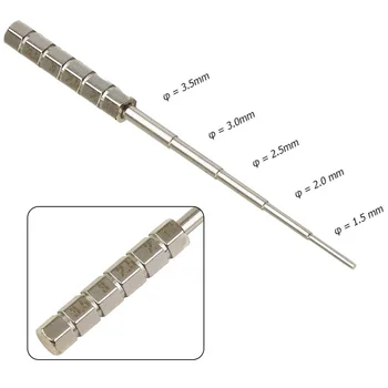 Bobină Coil Jig Fir 1.5 mm-3.5 mm Accesorii Dispozitive de fixare Ambalaj Stilou Precompilate Servisabil de Argint din Oțel Inoxidabil Instrument