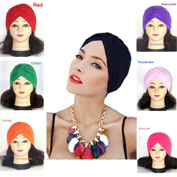Boem Hijab Capace Femei Elastic Hijab Eșarfă De Bumbac Eco Musulmane Hijab, Vălul Turban Pălărie Musulman Eșarfă Mototoli Hijab Noi