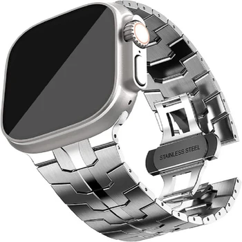 Brățară de Link-ul Correa Pentru Apple Watch Band Ultra 49mm 8 7 6 5 4 se 44mm 41mm 42mm 40mm din Oțel Inoxidabil Curea pentru iwatch 8 45mm