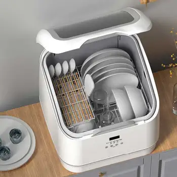 Bucătărie, mașină de spălat Vase Mari-temperatura de Spălare Uscare Mmachine Complet Automate Mici, mașină de spălat Vase Blat Lave Vaisselle Mini