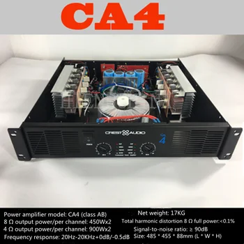CA4 Profesionale Amplificator de Putere Pură Amplificator 2 Canale (2U) KTV/Etapă/Home Entertainment KTV 8Ohm 450W*2 4Ohm 900W*2