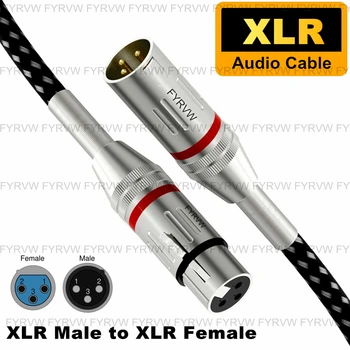 Cablu microfon XLR Cablu de Extensie de sex Masculin la Feminin XLR Tun Cablu Echilibrat Sunet Difuzor Cablu Pentru Postul de Radio Cablu