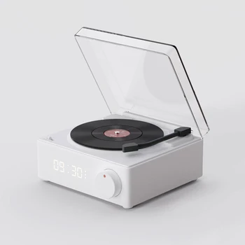 Calitate Hd a Sunetului Hifi Music Box 1200mah fără Fir Bluetooth Boxe Record Player Difuzor Multifuncțional Lumina de Lux Retro
