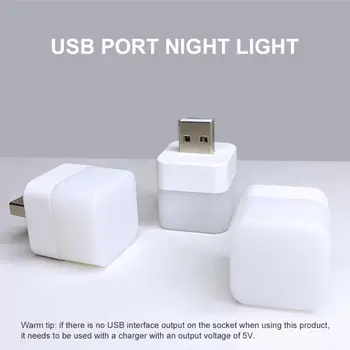 Camping Lumina 1buc USB LED Lumina de Noapte Lectură Lampă de Birou de Carte Lumini Calculator de Putere Mobil de Încărcare în aer liber USB Plug Lampa
