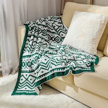 Canapea Prosop Acoperi Pătură Birou Pna Aer Condiționat Personalizat Modele Geometrice Pna Decoratiuni Dormitor Fir Pături
