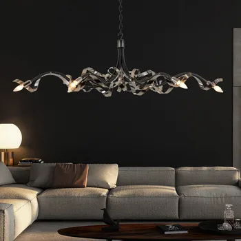 Candelabru Lumina Art LED-uri Lampă de Pandantiv Living Postmodern de Lux Noutate Mese Insula Metal Bedroom Villa Hol Acasă Agățat