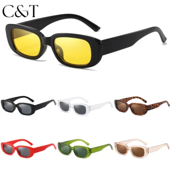 C&T 2023 Designer de Moda ochelari de Soare Vintage Marca Pătrat Ochelari de Soare Pentru Femei Nuante de sex Feminin de Ochelari Anti-orbire UV400 en-Gros