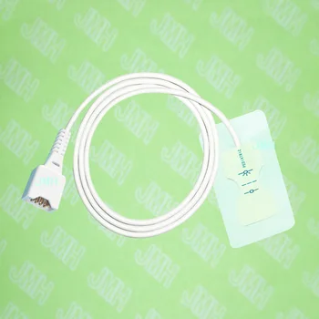 Compatibil DB9 pin Delfin Pulsoximetru monitoriza Pediatrie/Copil unică folosință SPO2 senzor(Spumă Albă),5 buc.