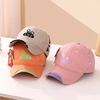Copii Pălării de Vară pentru Copii Pălării de Moda CUM ar fi Brodate Alfabetul Fata Parasolar Pălăria Catarama Strada Băiat cu Șapcă de Baseball