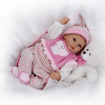 De Vânzare la cald SANDIE COLECȚIE Copii fidele renăscut baby doll wborn copil papusa de moda Christamas Cadou nou-născutului baby doll