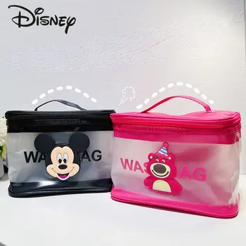 Desene animate Disney de Mare capacitate Portabil Sac de Cosmetice de Călătorie Portabil Spălați Sac Mare Frumusețe Impermeabil Transparent Sac de Depozitare