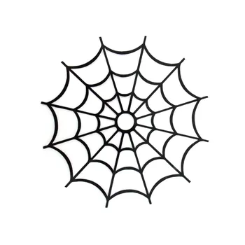 Desene animate Moda pânză de Păianjen Pânza de păianjen Muri Tăiate KK Vinil Decal Autocolante Auto Negru/Argintiu de protecție Solară rezistent la apa 11cm*12cm