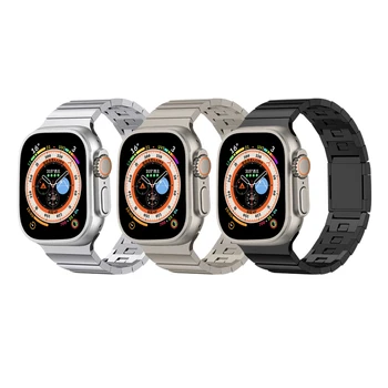 Din Otel inoxidabil Curea de Link-ul Pentru Apple Watch Ultra 8 7 6 SE 5 4 3 Pentru iwatch 40mm 41mm 44mm 45mm 49mm Lux Trupa de metal brățară