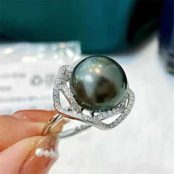 DIY pearl accesorii S925 argint bijuterii anticearcan aur inel de argint gol dulie 13-14mm șirag de mărgele