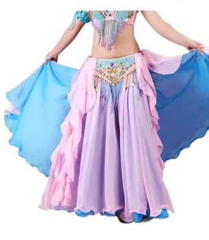 Doamna Belly Dance Fusta Lunga Tigan Dans Exotic Purta Costum Carnaval Festival De Performanță Costume Femei Trib Indian Dress