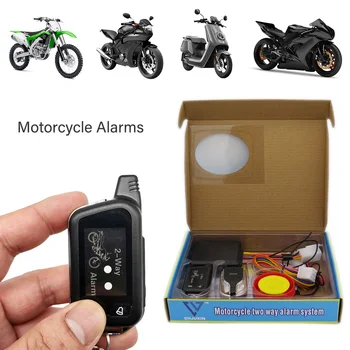 Două Mod de Motocicleta Începe de Alarmă Cu Control de la Distanță Pentru Moto blocare față-Verso de Alarmă Sistem de Protecție împotriva Furtului de Alertă de Avertizare Set