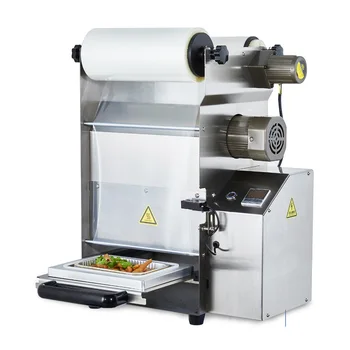 DQ250T Ușor de Operat Ambalaje Alimentare Mașini Semiautomate de Plastic Tava de Etanșare Tofu Etanșare 