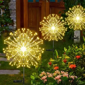 DUS Solar Artificii, Lumini Impermeabil în aer liber Papadie Flash Șir de Lumini de Basm pentru Peisaj de Grădină masina de Decor