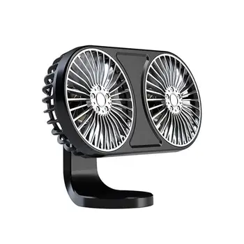 Electric LED-uri Auto Ventilator Portabil Ventilatorul de Răcire al Vehiculului Cu Cap Dublu Electric Auto Mic Ventilator Cu LED Pentru Vehicule cu Aer