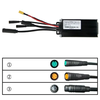 EN06 Scuter Electric Kit de Conversie 36V/48V 26A 500W/750W Sinusoidală Controller cu 8 Magnetice Punct Asista & 109R Degetul Dial