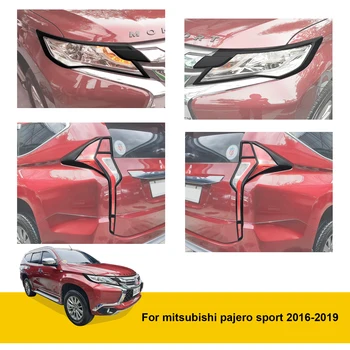 Faruri Acoperi Capul Lumină Stop Capac Ornamental De Paza Pentru Mitsubishi Pajero Sport 2015 2016 2017 2018 2019 Accesorii Auto