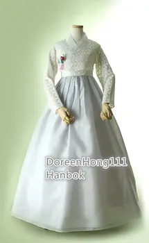 Femeile Hanbok Rochie Personalizat Tradițională Coreeană Hanbok Talie Inalta Din Dantela Hanbok