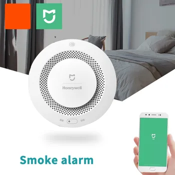 Folosit Pentru Xiaomi Mijia Honeywell Alarmă de Incendiu, Senzor de Fum Telecomanda Memento Bluetooth Multifunctional Smart Home APP de Siguranță de Control