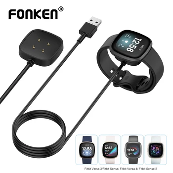 FONKEN USB Rapid Incarcator Cablu de Încărcare de Andocare Sta Leagăn Pentru Fitbit-Versa 4 3 Ceas Inteligent Accesorii pentru Fitbit sense 4 2