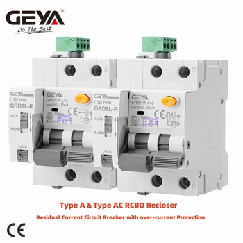 GEYA GRD9L+RCBO Automat de Auto-Rar Dispozitiv Diferential disjunctor cu Protecție de Supracurent Inteligent Breaker 230VAC