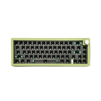 GMK67 Hot Swap Tastatură Mecanică Distanțier Kit RGB cu iluminare din spate Bluetooth Wireless 2.4 G 3 Moduri(Verde)