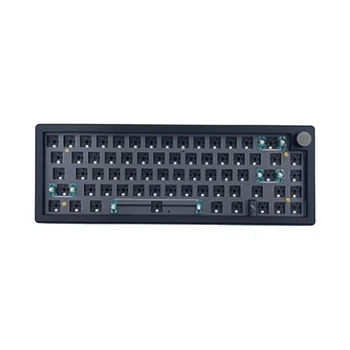 GMK67 Hot Swap Tastatură Mecanică Distanțier Kit RGB cu iluminare din spate Bluetooth Wireless 2.4 G 3 Moduri(Negru)