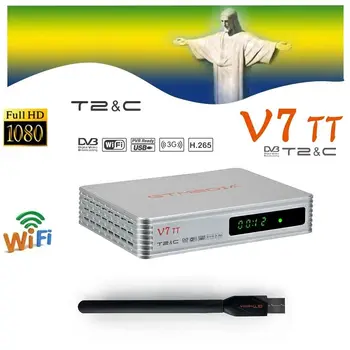 GTMEDIA V7TT TV Terestre Receptor DVB-T/T2/C J. 83B Cablu de Decodare H. 265 HEVC 10bit Tuner USB Wifi PK TT PRO TDT Set top Box