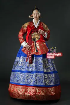 Hanbok Rochie de Ceremonie Tradițională coreeană Costum DUPĂ Regală coreeană Costum