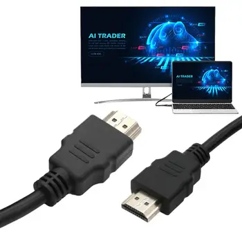 HD Cablu de 1,5 m Slim de Mare Viteza 1080P Ultra HD Video Cabluri de Aur Conectori Pentru PC Splitter de Comutare Monitor Video Cordon Subțire