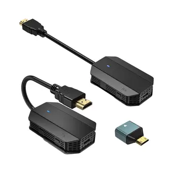 HDMI Emițător și Receptor Portabil HDMI Extender Wireless Display Adapter pentru Laptop-uri PC, Proiector Video, Audio