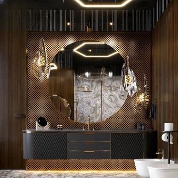 Hotel club vila este potrivit pentru high-end personalizate rock placa de bazin integrat de cabinet baie combinate baie lavoar