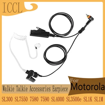 ICCL Receptorul pentru Motorola SL300 SL7550 7580 7590 SL4000 SL3500e SL1K SL1M cu AcousticTube Cască Walkie Talkie Cască