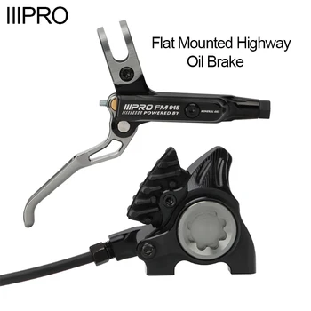IIIPRO Mâner Plat Biciclete Rutiere Interne de Cabluri Ulei de Disc Split Ulei de Frână Potrivit Pentru 140/160 MM Discuri