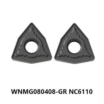 Insertii carbură pentru Fontă WNMG080408-GR NC6110 NC6210 WNMG 080408 Strung CNC Cutter cuțit de Strunjire 100% Original