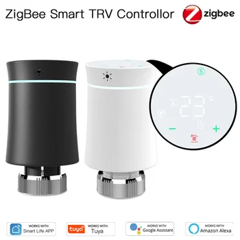 Inteligent Temperatura Radiatorului de Control al Supapei de ZigBee Inteligent TRV Controllor App Control de la Distanță Calendarul de economisire a Energiei cu Termostat
