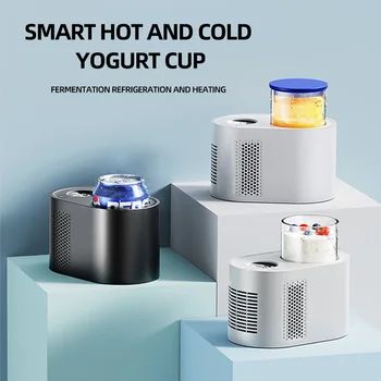 Inteligente de uz casnic iaurt mașină desktop inghetata de iaurt mașină de căldură, pentru refrigerare cu dublă utilizare