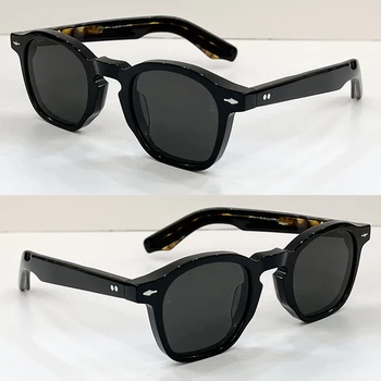 JACQU Original de Epocă Pătrat Ochelari pentru Bărbați și Femei, ochelari de Soare se Răcească Făcut din Oțet Fibre Anti UV Negru Lentile de Bal Boutique