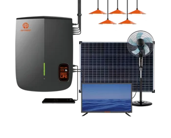 JUA Energie 100W Panou Solar 12V DC Ventilator Solare 32 Inch TV Solar LED-uri de Iluminat Interior Sistem de Energie Solară pentru Africa