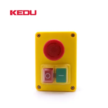 KEDUKJD17D-2 120V 16A Electromagnetice Comutator Buton de oprire de Urgență Întrerupătoare pentru Unelte Electrice Mașini-unelte și Echipamente