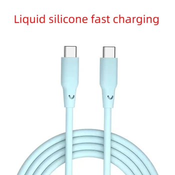 Lichid de Silicon Usb C-cablu Pd 100w 60w Rapid de Încărcare Cablu de Date Usb C Huawei Samsung Xiaomi Macbook Ipad Cablu de Date