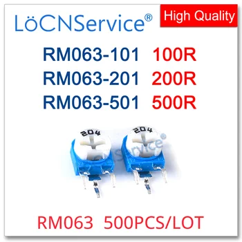 LoCNService 500PCS RM063 RM063-101 RM063-201 RM063-501 100R 200R 500R Trimpot Potențiometrul de reglare a Făcut în China de Înaltă Calitate