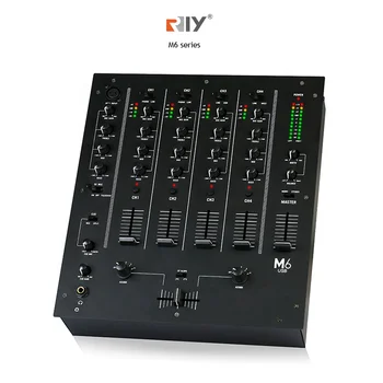 M6 Dj Profesionist Patru canale de intrare trei-band EQ KTV Audio Mixer