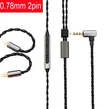 Mai nou cablu Pentru Weston W4R ue18 es3 es5 JH1964 Înlocuiți cablul 2Pin 0.78 mm microfon casti cablu 1964 QDC UE2P căști